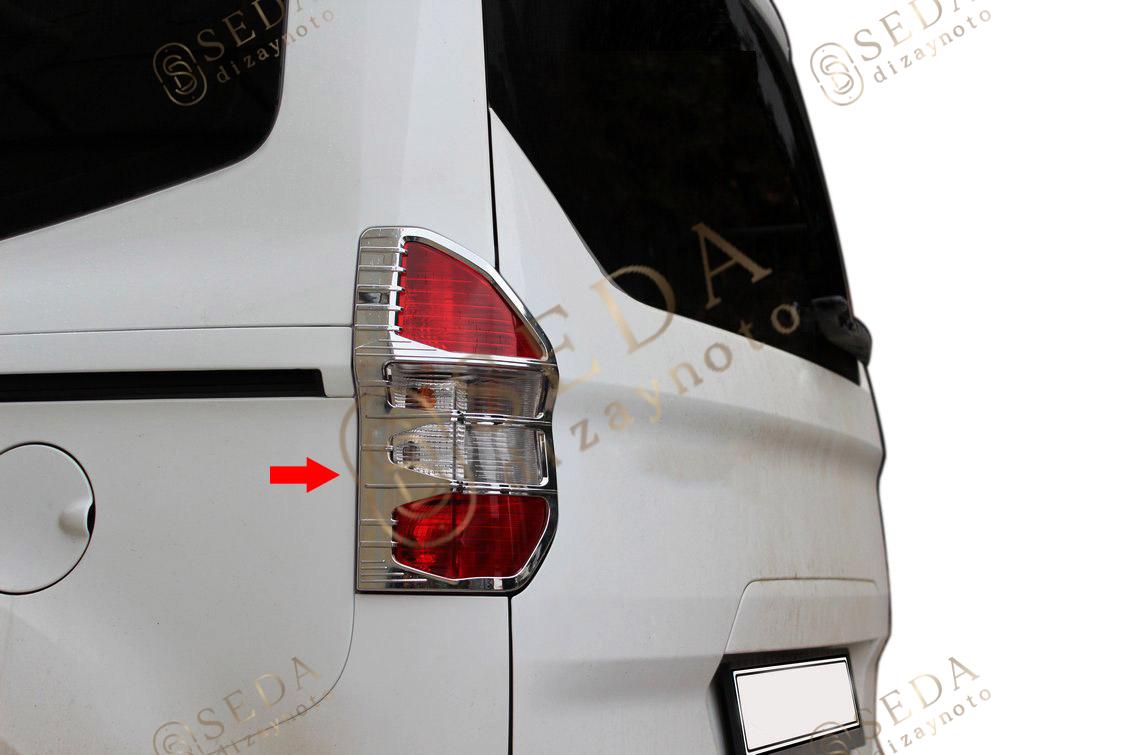 Ford Courier Van 2014 > 2023 Stop Çerçevesi 2 Prç. ABS Krom - Görsel 5
