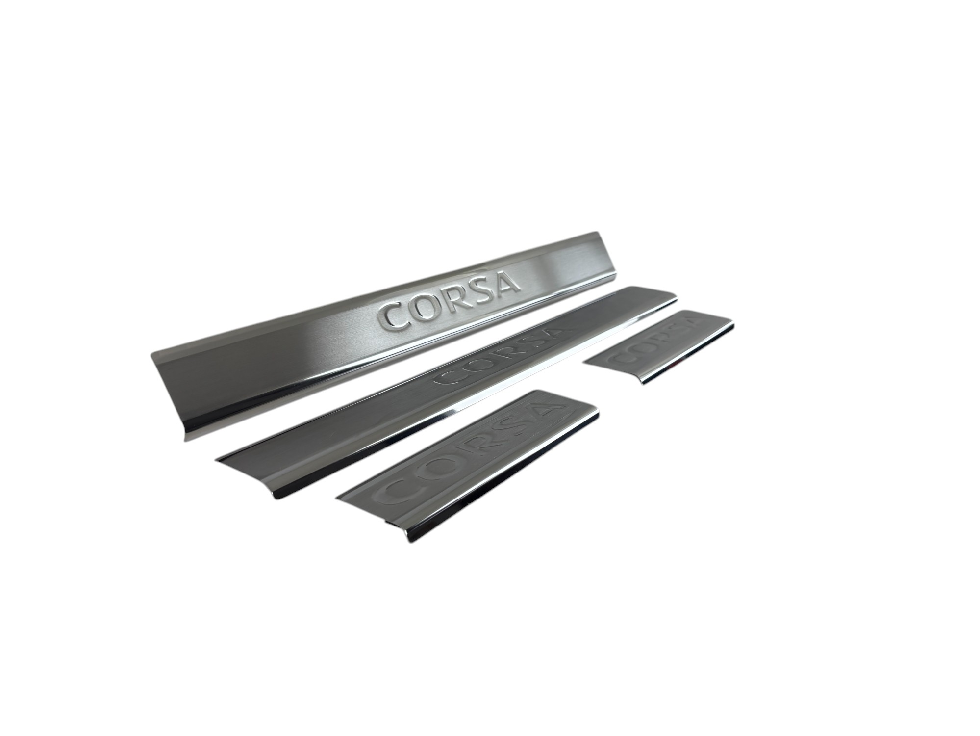 Opel Corsa D HB 2006 > 2015 Kapı Eşiği 4 Prç. P. Çelik